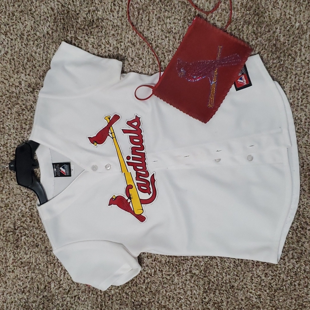 STL CARDINAL JERSEY AND CROSSOVER PURSE
